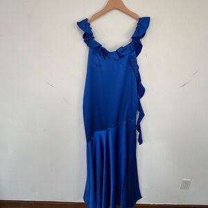 PRABAL GURUNG Ruffle Slip Maxi Dress (NWT)